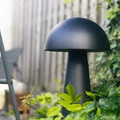 Buiten vloerlamp zwart 50 cm - Mushroom