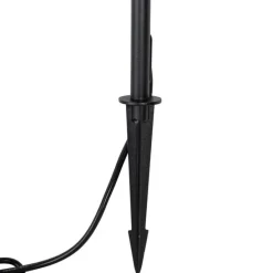 Buiten vloerlamp zwart incl. LED oplaadbaar en solar - Barry