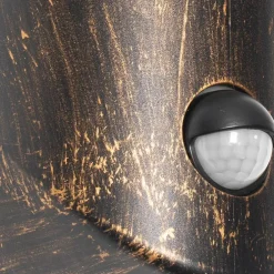 Buiten wandlamp antiek goud IP54 met bewegingssensor - Kiki