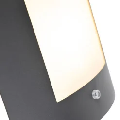Buiten wandlamp antraciet IP44 schemersensor - Emmerald