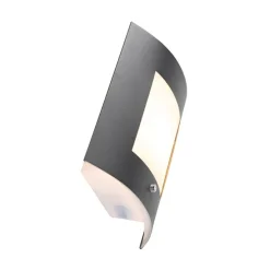 Buiten wandlamp antraciet IP44 schemersensor - Emmerald