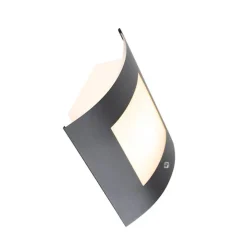 Buiten wandlamp antraciet IP44 schemersensor - Emmerald