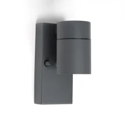 Buiten wandlamp antraciet IP44 met schemersensor - Solo