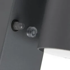 Buiten wandlamp antraciet IP44 met schemersensor - Solo