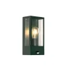 Buiten wandlamp donker groen met bewegingsmelder IP44 - Rotterdam