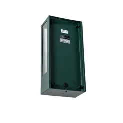 Buiten wandlamp donker groen met bewegingsmelder IP44 - Rotterdam