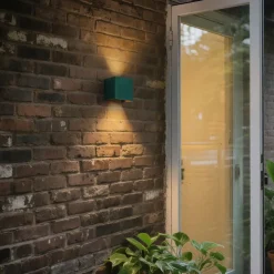 Buiten wandlamp donker groen incl. LED IP54 - Edwin