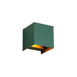 Buiten wandlamp donker groen incl. LED IP54 - Edwin