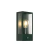 Buiten wandlamp donker groen met schemersensor IP44 - Rotterdam