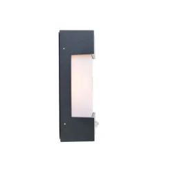 Buiten wandlamp donkergrijs IP44 bewegingssensor - Tide
