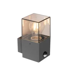 Buiten wandlamp donkergrijs met bewegingsmelder IP44 - Denmark