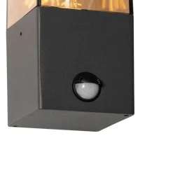 Buiten wandlamp donkergrijs met bewegingsmelder IP44 - Denmark