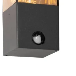 Buiten wandlamp donkergrijs met bewegingsmelder IP44 - Denmark
