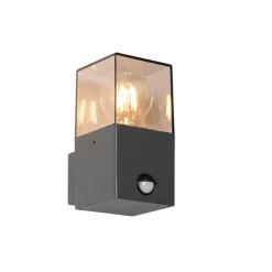 Buiten wandlamp donkergrijs met bewegingsmelder IP44 - Denmark