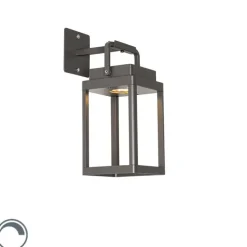 Buiten wandlamp donkergrijs incl. LED oplaadbaar - Yara