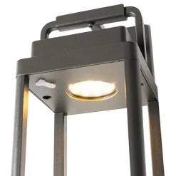 Buiten wandlamp donkergrijs incl. LED oplaadbaar - Yara