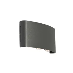 Buiten wandlamp donkergrijs incl. LED 6-lichts IP54 - Silly