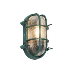 Buiten wandlamp groen ovaal IP44 - Noutica
