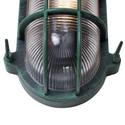 Buiten wandlamp groen ovaal IP44 - Noutica