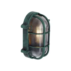 Buiten wandlamp groen ovaal IP44 - Noutica