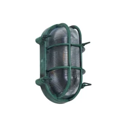 Buiten wandlamp groen ovaal IP44 - Noutica