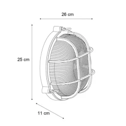 Buiten wandlamp groen rond IP44 - Noutica