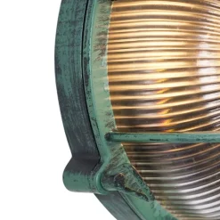 Buiten wandlamp groen rond IP44 - Noutica