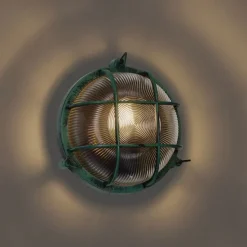 Buiten wandlamp groen rond IP44 - Noutica
