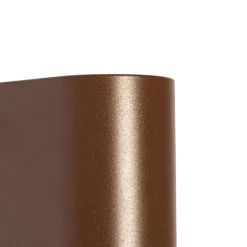 Buiten wandlamp roestbruin kunststof ovaal 2-lichts - Baleno