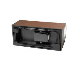 Buiten wandlamp roestbruin kunststof ovaal 2-lichts - Baleno