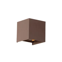 Buiten wandlamp roestbruin incl. LED 2-lichts IP54 - Edwin