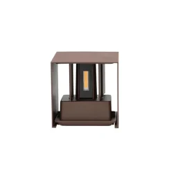 Buiten wandlamp roestbruin incl. LED 2-lichts IP54 - Edwin