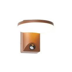 Buiten wandlamp roestbruin incl. LED IP54 bewegingssensor - Esmee