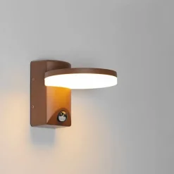 Buiten wandlamp roestbruin incl. LED IP54 bewegingssensor - Esmee