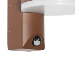 Buiten wandlamp roestbruin incl. LED IP54 bewegingssensor - Esmee