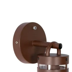Buiten wandlamp roestbruin IP44 met schemersensor - Ruben