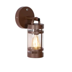 Buiten wandlamp roestbruin IP44 met schemersensor - Ruben