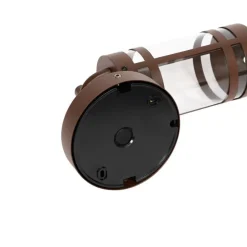 Buiten wandlamp roestbruin IP44 met schemersensor - Ruben