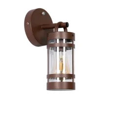 Buiten wandlamp roestbruin IP44 met schemersensor - Ruben