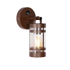 Buiten wandlamp roestbruin IP44 met bewegingssensor - Ruben