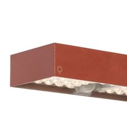 Buiten wandlamp rood met dimlicht en sensor op solar - Kayo