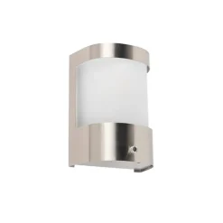 Buiten wandlamp RVS schemersensor - Mira