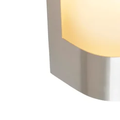 Buiten wandlamp RVS schemersensor - Mira