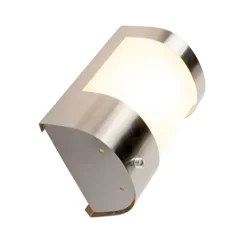 Buiten wandlamp RVS schemersensor - Mira