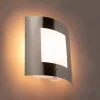 Buiten wandlamp staal IP44 schemersensor - Emmerald