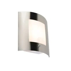 Buiten wandlamp staal IP44 schemersensor - Emmerald