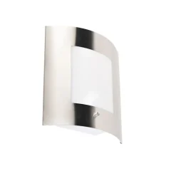 Buiten wandlamp staal IP44 schemersensor - Emmerald