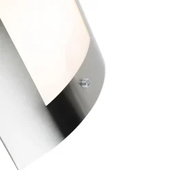 Buiten wandlamp staal IP44 schemersensor - Emmerald