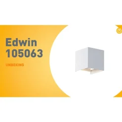 Buiten wandlamp wit incl. LED 2-lichts IP54 - Edwin