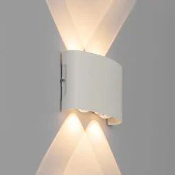 Buiten wandlamp wit incl. LED 4-lichts IP54 - Silly